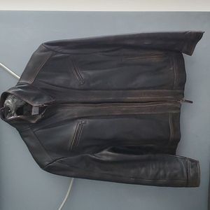 Used Marc New York cuir leather jacket XL